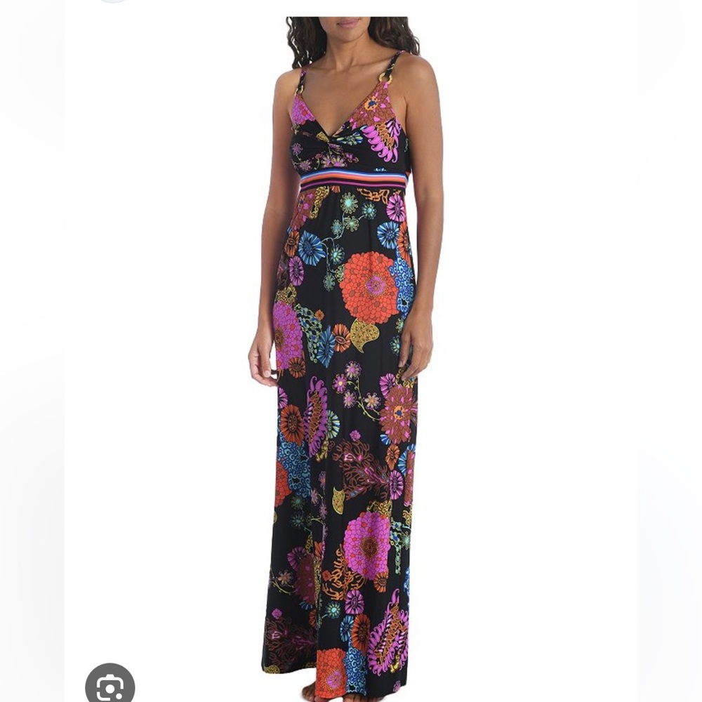 Trina Turk, Electric Reef Maxi Dress Swim Cover-Up, size small.  New with tags.
